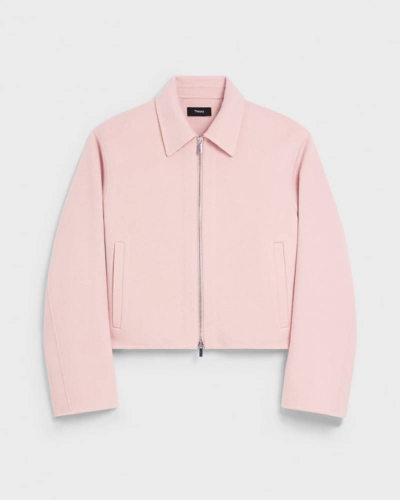 Blouson Jacket in Double-Face Wool-Cashmere